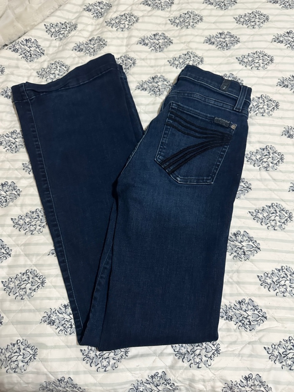 Dark wash dark 7 for all mankind jeans